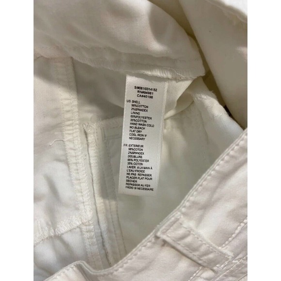 21 Shorts Women's Cuffed White Size S - Picture 4 of 4